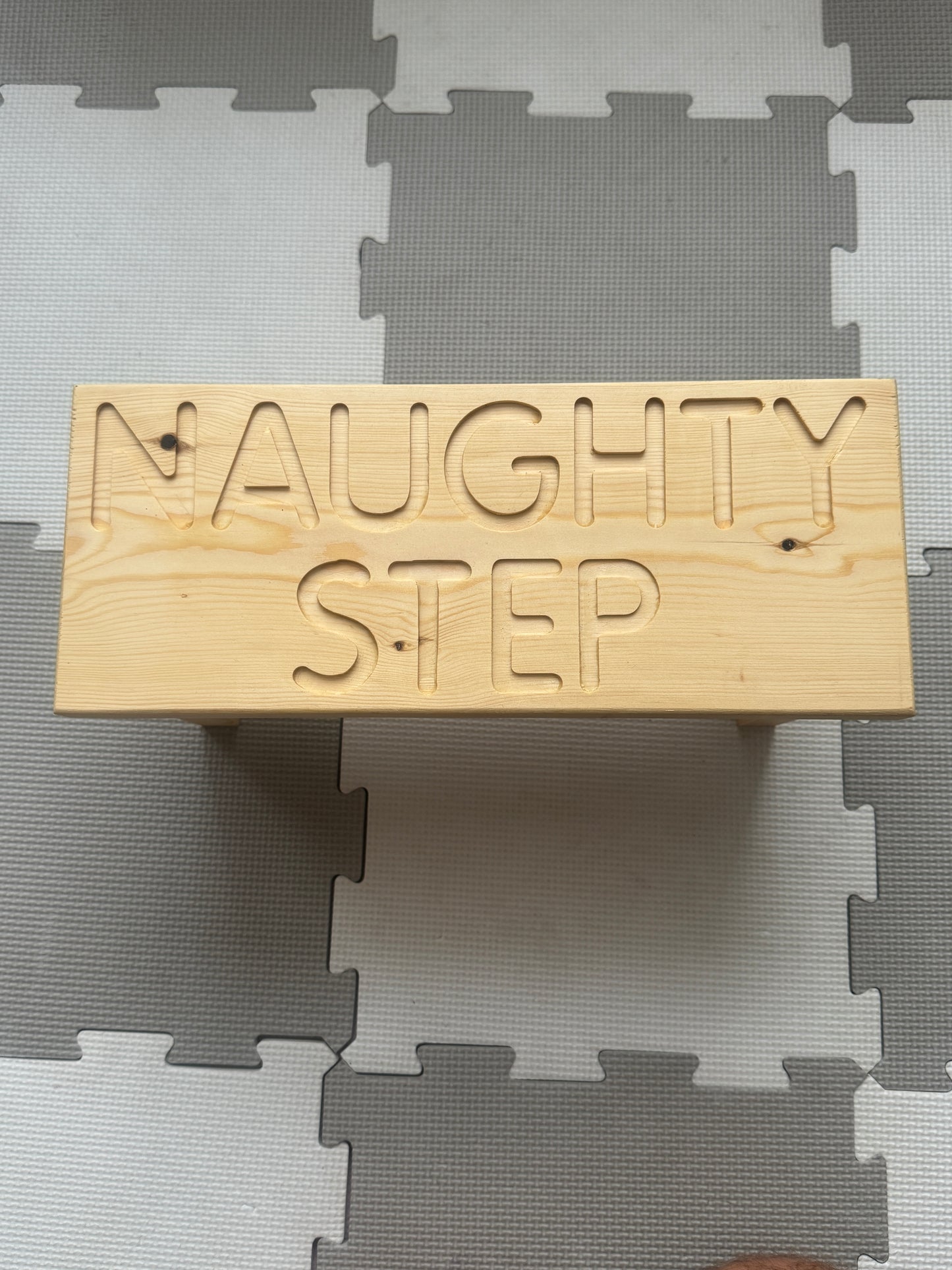 Wooden Naughty Step / Toddler Time-Out Stool